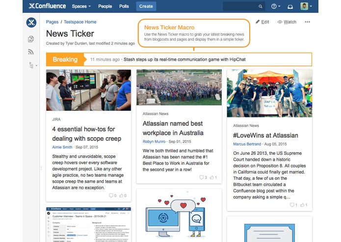 News Teaser for Confluence – screenshot 5