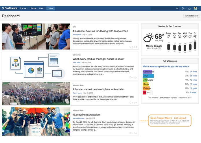 News Teaser for Confluence – screenshot 4