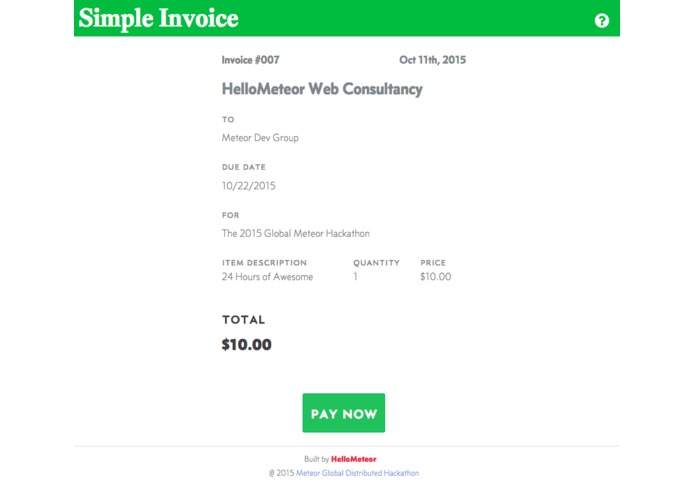 SimpleInvoice – screenshot 2