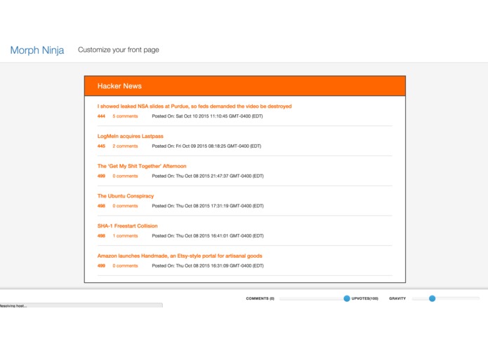 morphninja-meteor – screenshot 2
