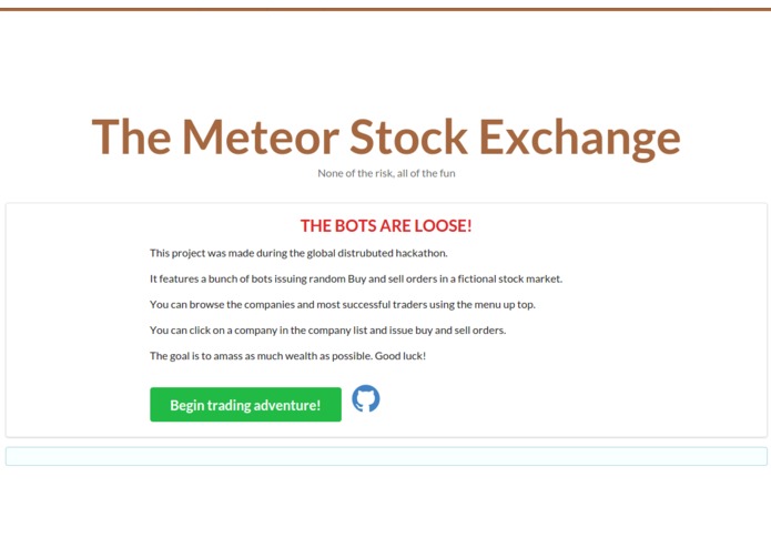 Meteor Stock Exchange – screenshot 1