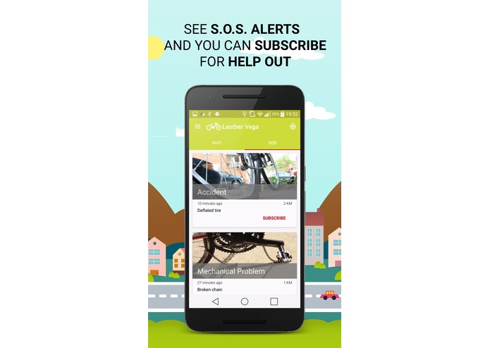 BiCity Social Cyclist Map & Alerts – screenshot 5
