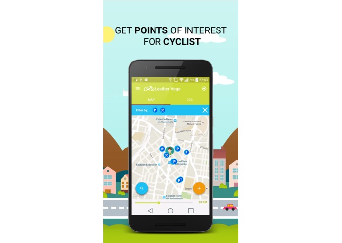 BiCity Social Cyclist Map & Alerts – screenshot 2