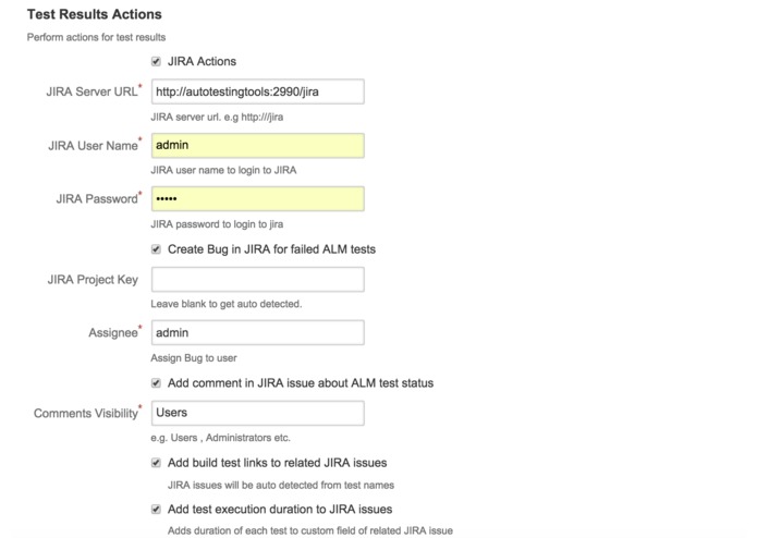 TestLink for Bamboo – screenshot 3