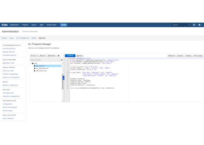 SIL Excel Reporting – screenshot 2