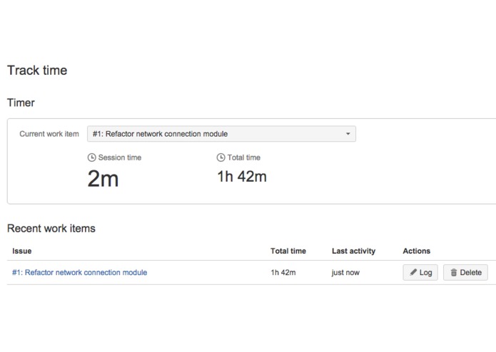 Time Tracker for Bitbucket – screenshot 1