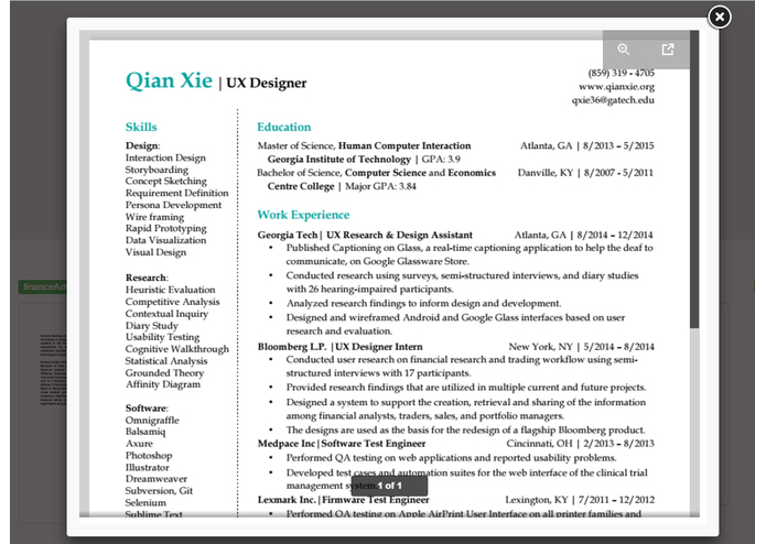 Resume Hive – screenshot 1