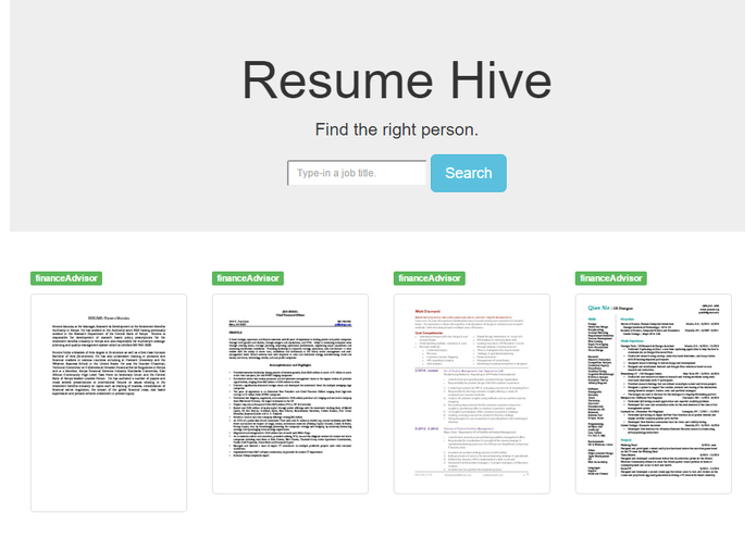 Resume Hive – screenshot 2