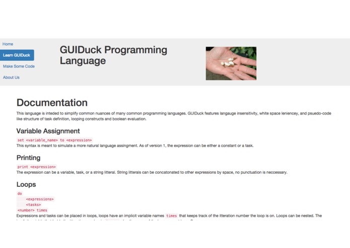 GUIDuck Programming Language – screenshot 3