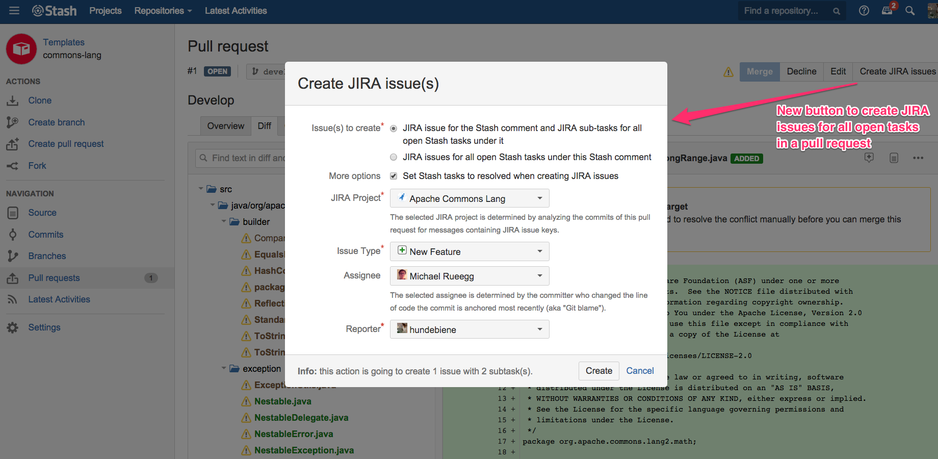 Issue Creator for Bitbucket Server | Devpost