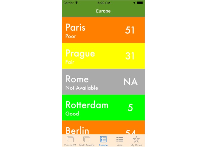 World Air Quality – screenshot 2