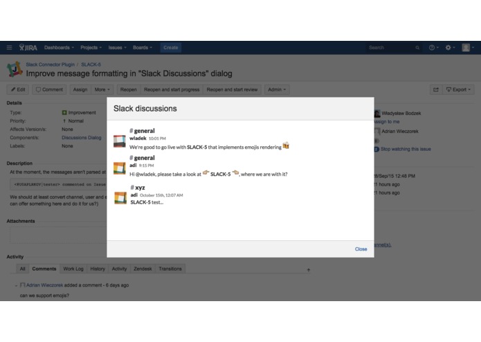 Slack Connector – screenshot 1