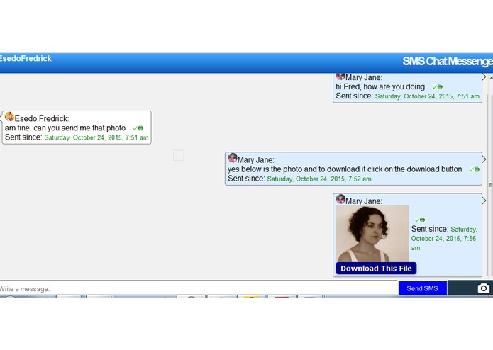 SMS Chat Messenger – screenshot 1