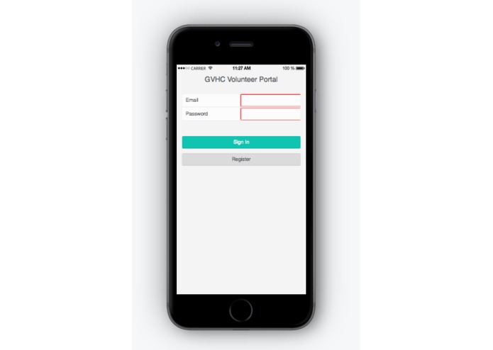 Health Center Application for Student Volunteers – screenshot 1