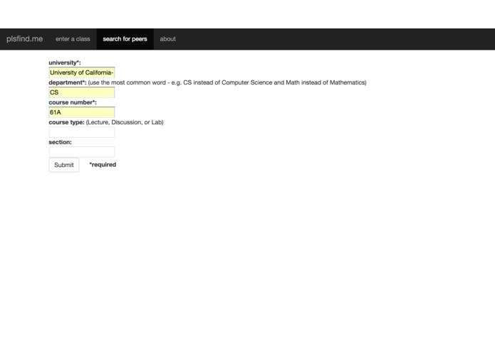 plsfind.me – screenshot 2