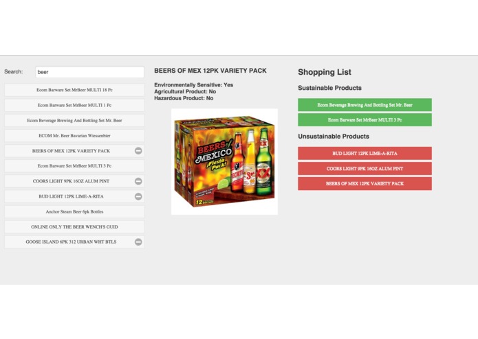 Sustainability Search – screenshot 2