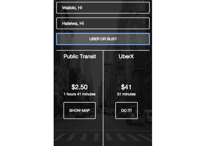 Uber Or Bus? – screenshot 3