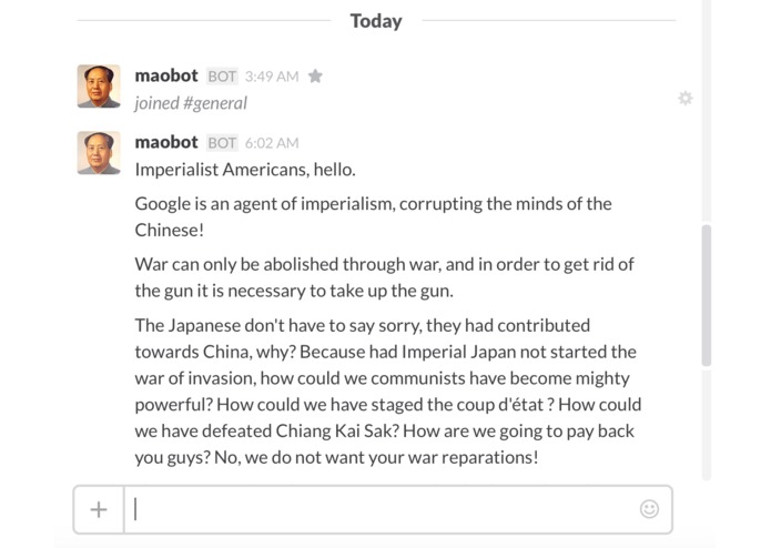 mao-slackbot – screenshot 1