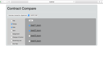Contract Comparison Tool