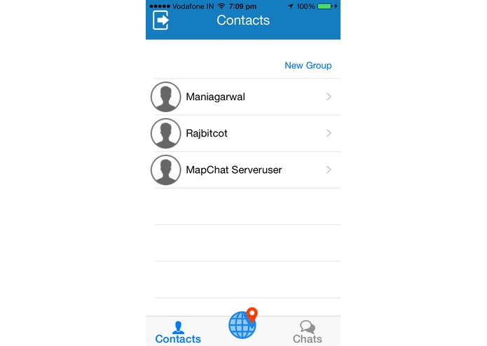 MapChat – screenshot 1