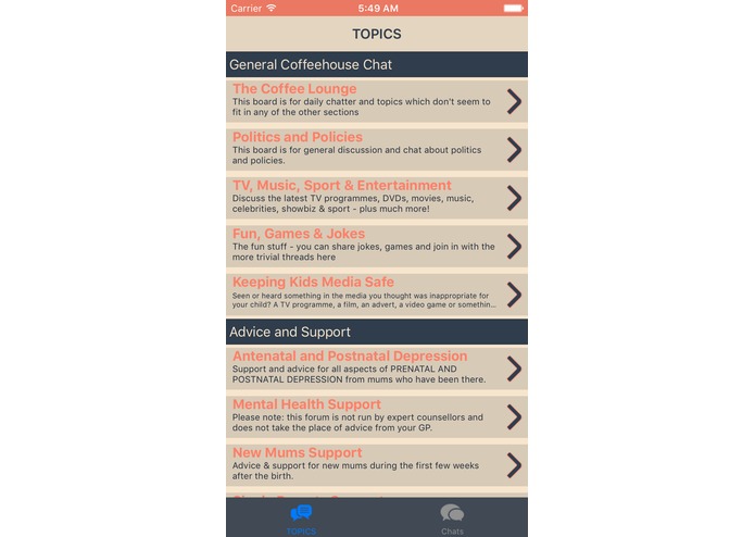 Mums Forum iOS App – screenshot 4