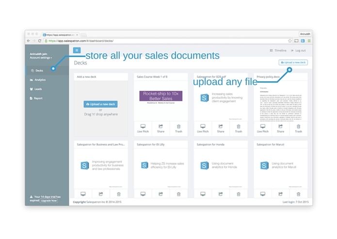 Salespatron – screenshot 1