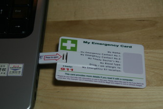 Portable Electronic Emergency Card