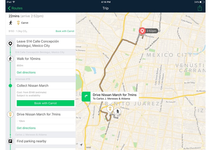 TripGo in Mexico City – screenshot 4