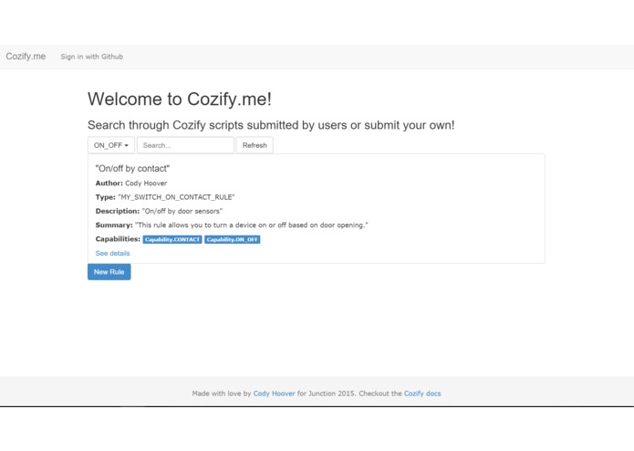 cozify.me – screenshot 2