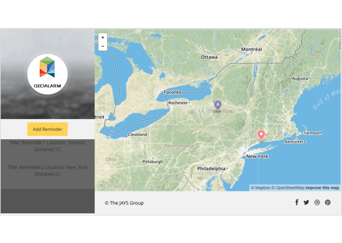 GeoAlarm – screenshot 1