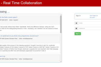 Overflowing - Real Time Collaboration
