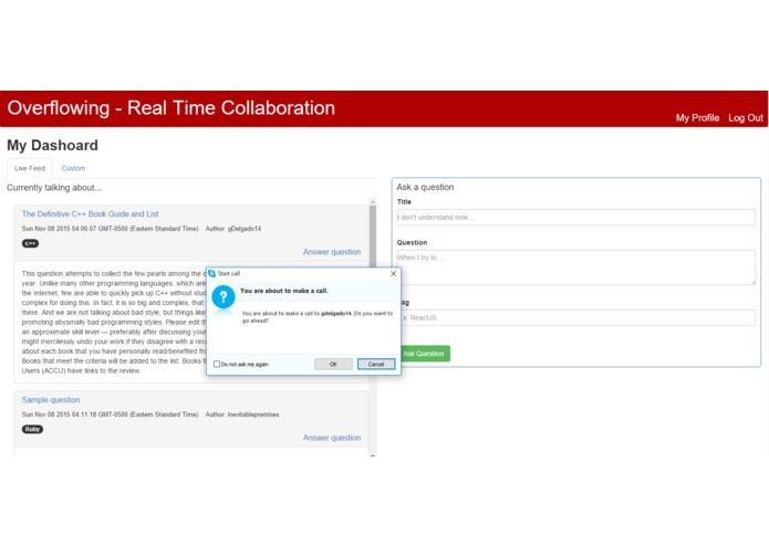 Overflowing - Real Time Collaboration – screenshot 3
