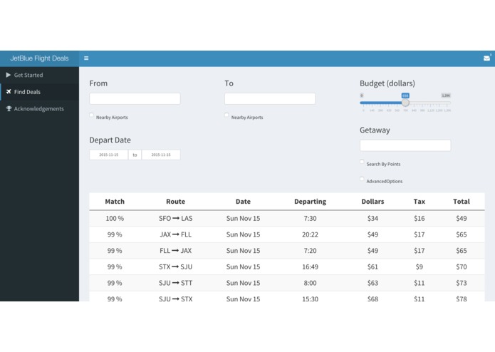 JetBlue Flight Deals – screenshot 1