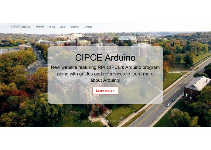 RPI CIPCE Website for Arduino Program – screenshot 3