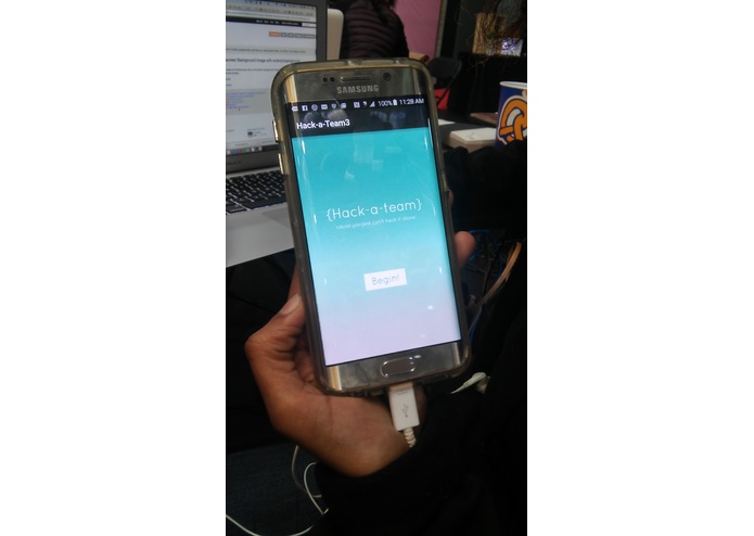 {Hack-a-team}  App – screenshot 1