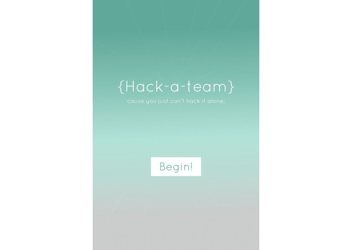 {Hack-a-team}  App – screenshot 2