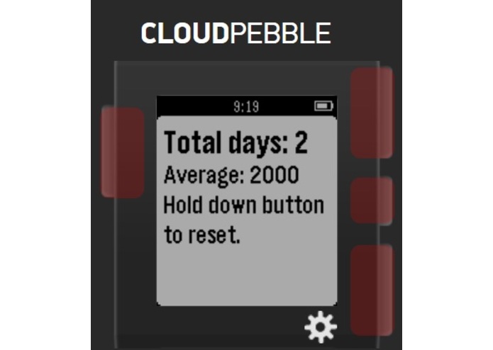 Pebble Calorie Counting WatchApp – screenshot 4