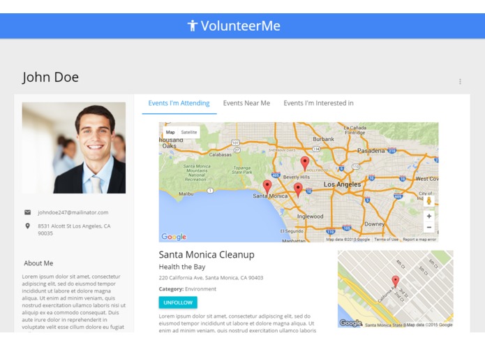 VolunteerMe – screenshot 1