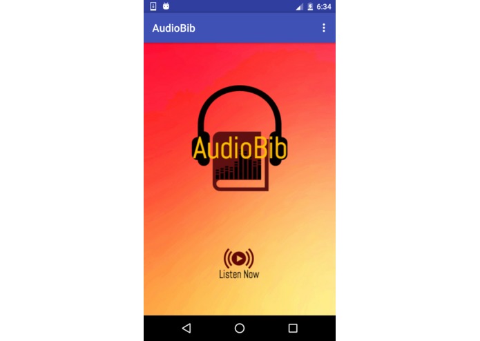 AudioBib - the audiobook player! Intermediate Hackatho – screenshot 1