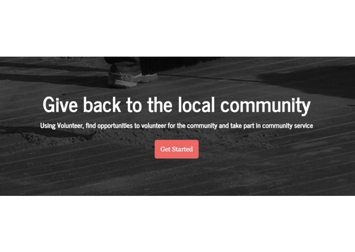 Volunteer RPI – screenshot 1