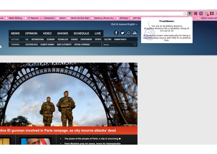TrustNews – screenshot 2
