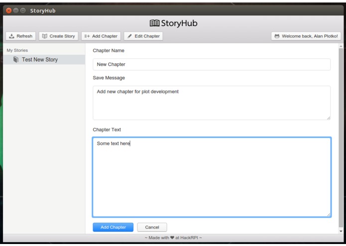 StoryHub – screenshot 2