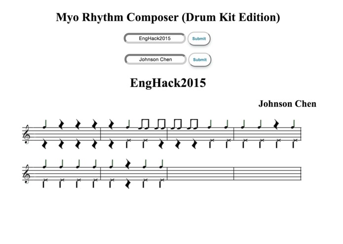 Myo Rhythm Composer (Drum Kit Edition) – screenshot 1