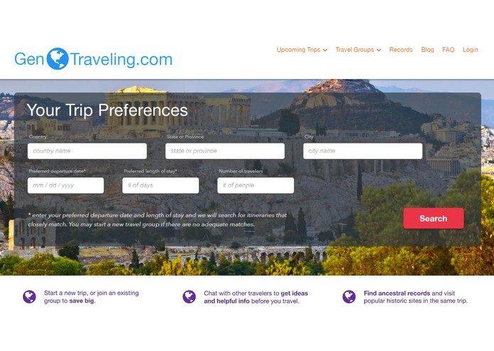 GenTraveling.com – screenshot 1
