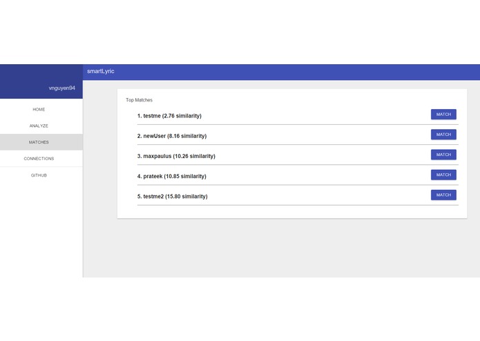 LyricMatcher – screenshot 1