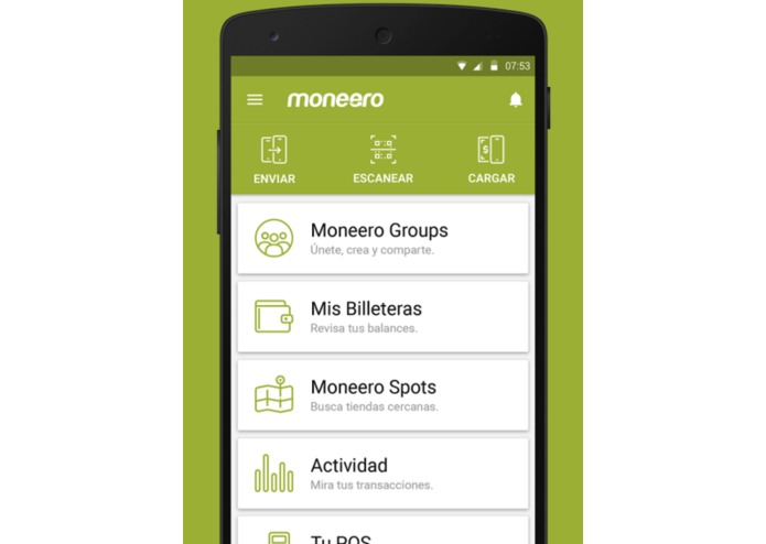 Moneero – screenshot 2