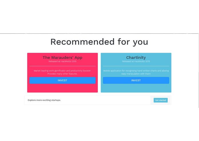 HackNotts investment fund – screenshot 3