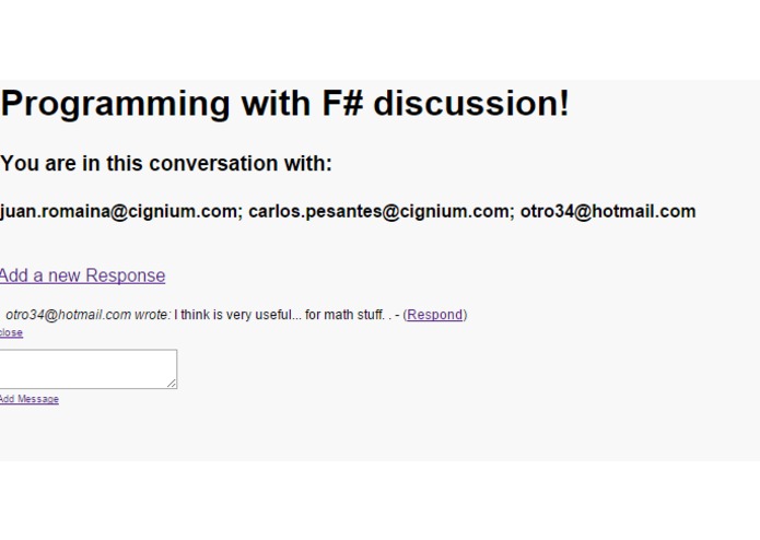 SimpleDiscussion – screenshot 2