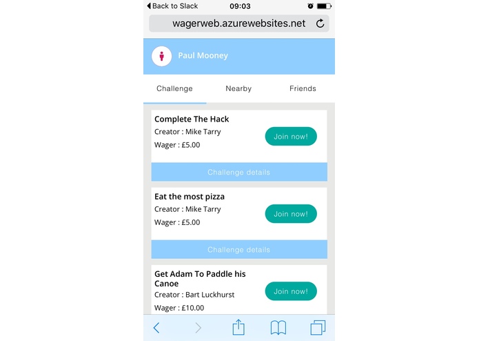 Wager – screenshot 2