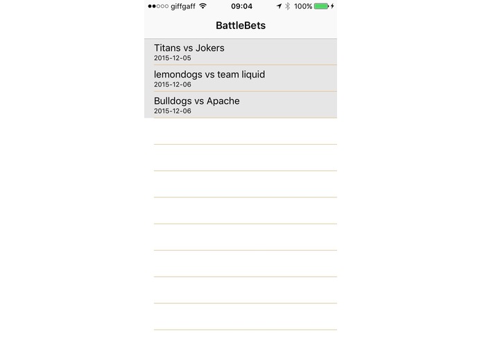 BattleBets – screenshot 1